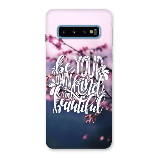 Own Kind of Beautiful Back Case for Galaxy S10