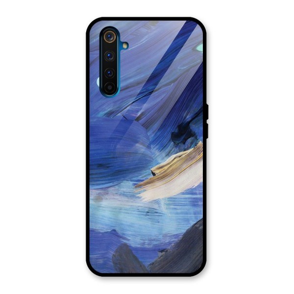 Paint Brush Strokes Glass Back Case for Realme 6 Pro