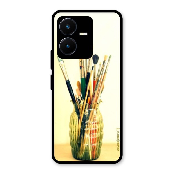 Paint Vass Glass Back Case for Vivo Y22