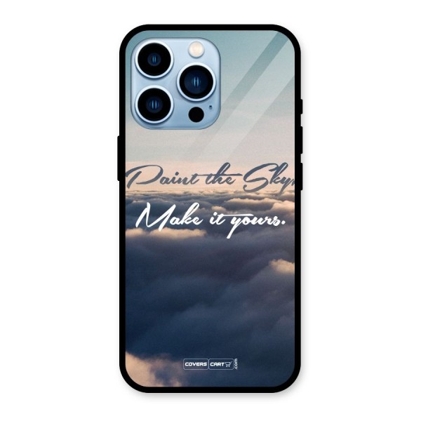 Paint the Sky Glass Back Case for iPhone 13 Pro