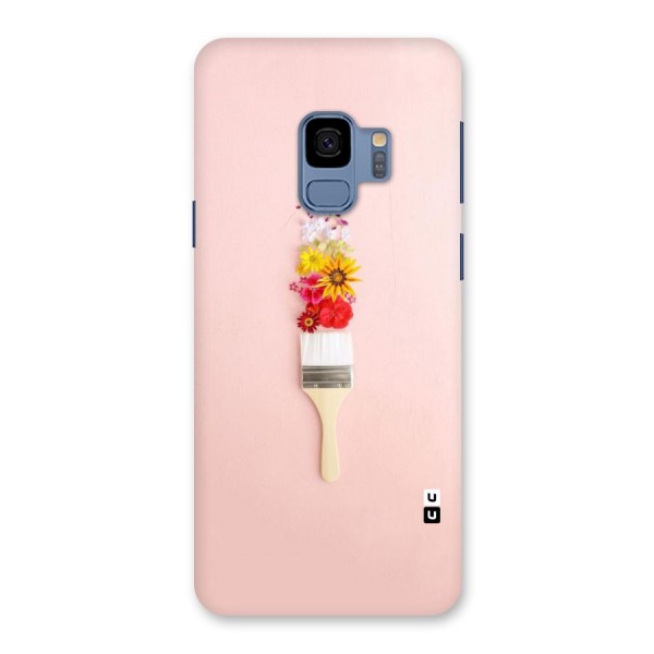 Painted Flowers Back Case for Galaxy S9