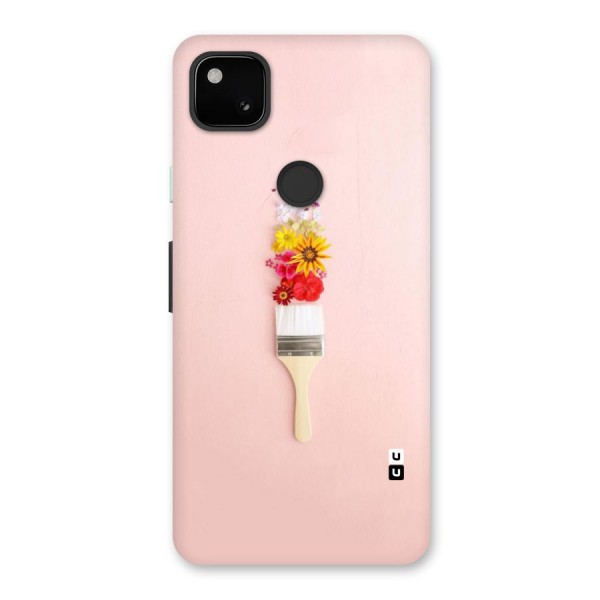 Painted Flowers Back Case for Google Pixel 4a