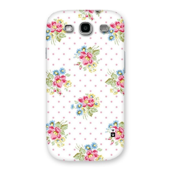 Painted Polka Floral Back Case for Galaxy S3 Neo