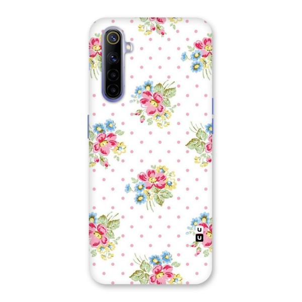 Painted Polka Floral Back Case for Realme 6