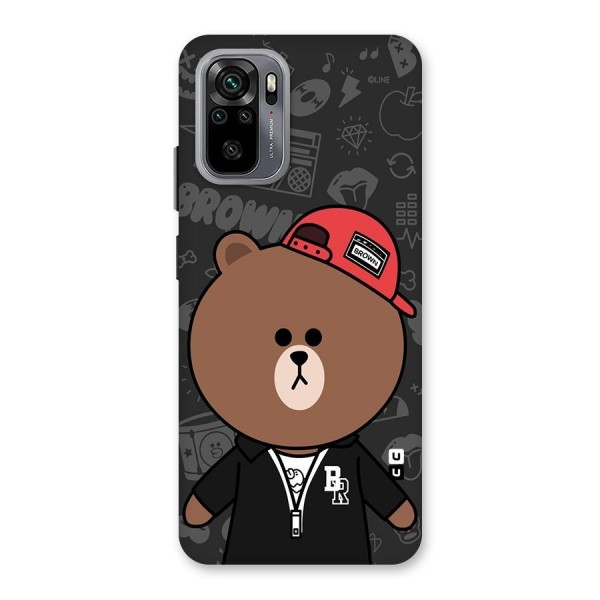 Panda Brown Back Case for Redmi Note 10