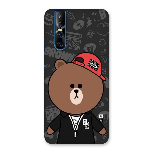 Panda Brown Back Case for Vivo V15 Pro