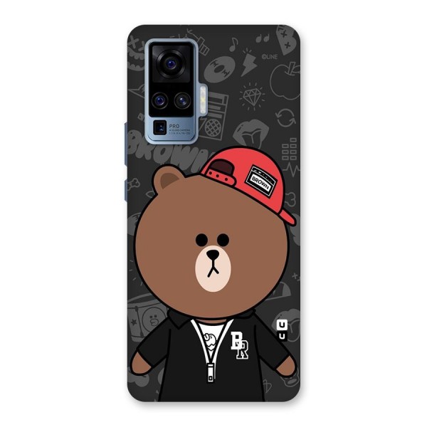 Panda Brown Back Case for Vivo X50 Pro