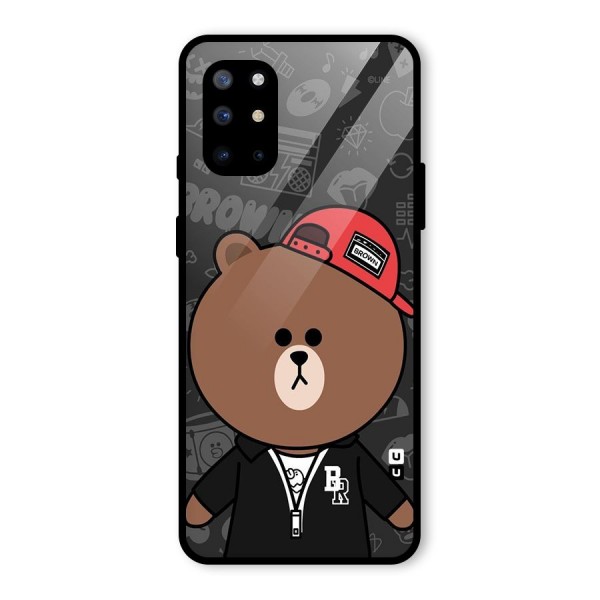 Panda Brown Glass Back Case for OnePlus 8T