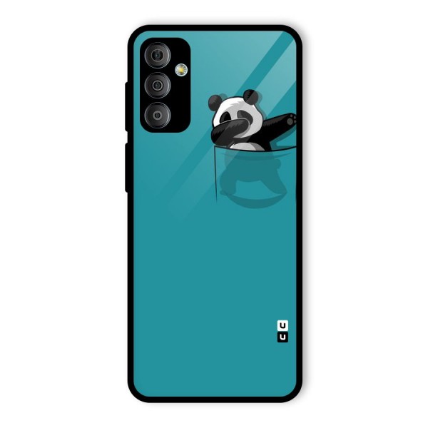 Panda Dabbing Away Glass Back Case for Galaxy F23