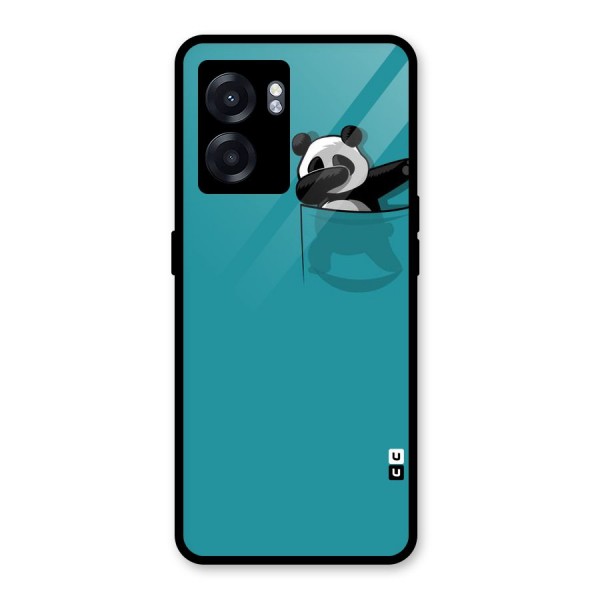 Panda Dabbing Away Glass Back Case for Oppo K10 (5G)