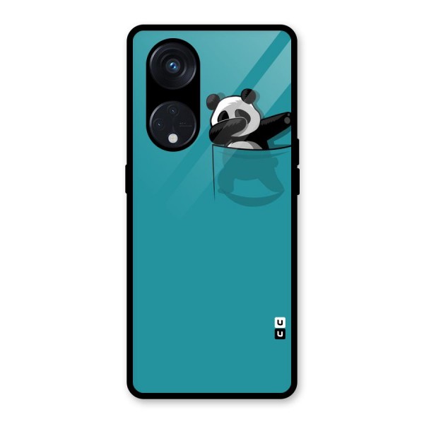 Panda Dabbing Away Glass Back Case for Reno8 T 5G