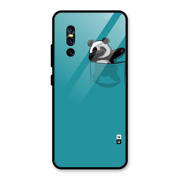 Panda Dabbing Away Glass Back Case for Vivo V15 Pro