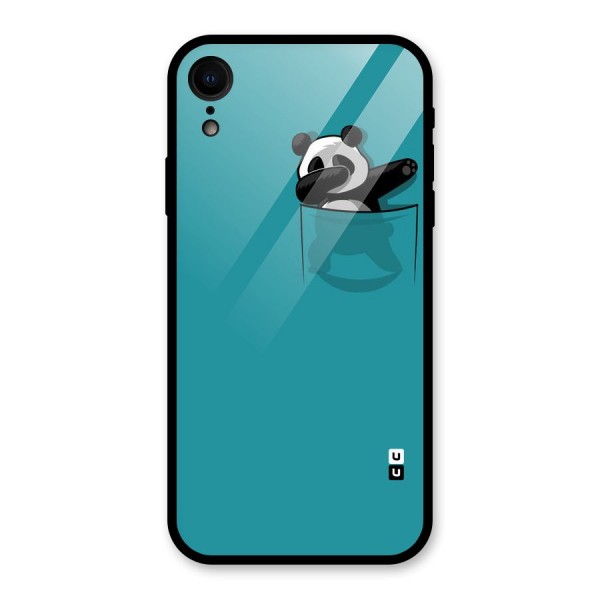 Panda Dabbing Away Glass Back Case for XR