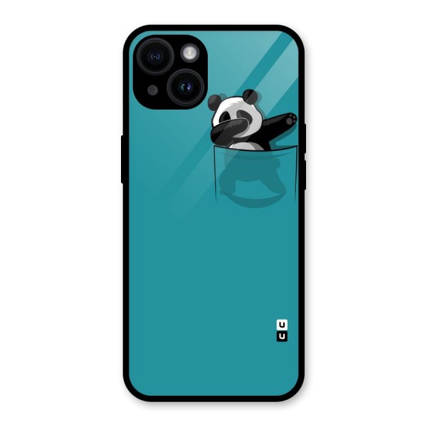 Panda Dabbing Away Glass Back Case for iPhone 14