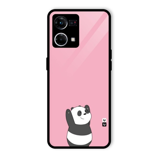 Panda Handsup Glass Back Case for Oppo F21s Pro 4G