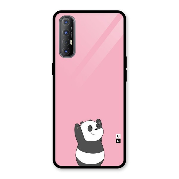 Panda Handsup Glass Back Case for Oppo Reno3 Pro