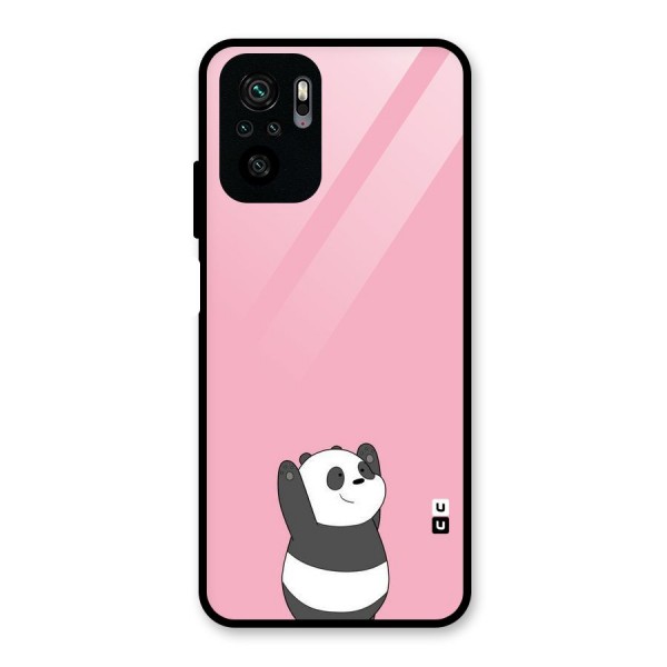 Panda Handsup Glass Back Case for Redmi Note 11 SE