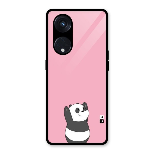 Panda Handsup Glass Back Case for Reno8 T 5G