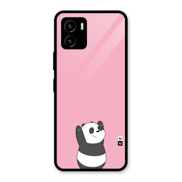 Panda Handsup Glass Back Case for Vivo Y15s