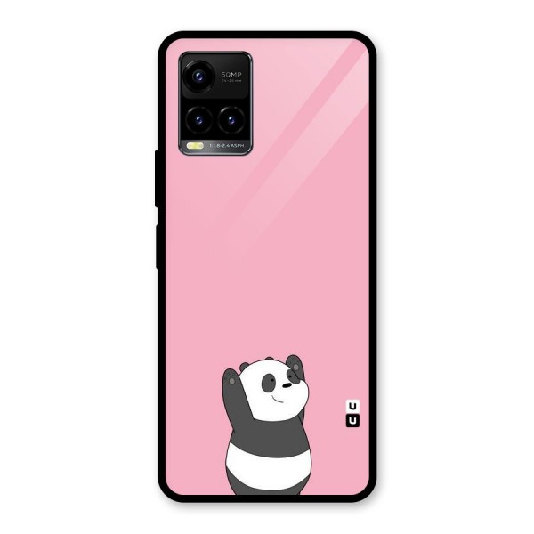 Panda Handsup Glass Back Case for Vivo Y21A