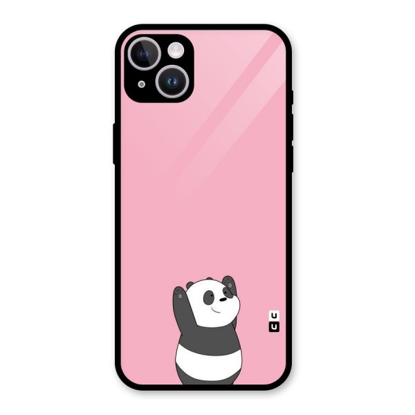 Panda Handsup Glass Back Case for iPhone 14 Plus