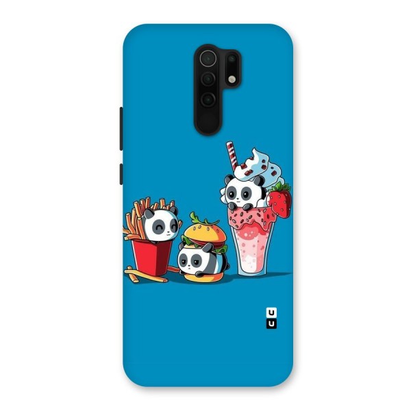 Panda Lazy Back Case for Redmi 9 Prime