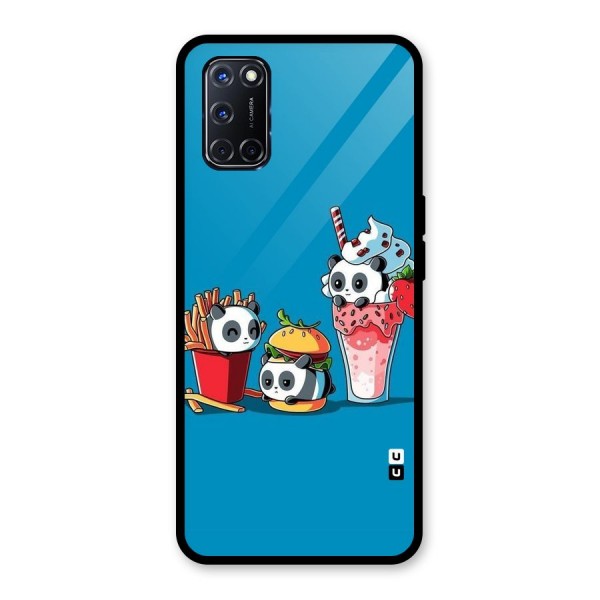 Panda Lazy Glass Back Case for Oppo A52