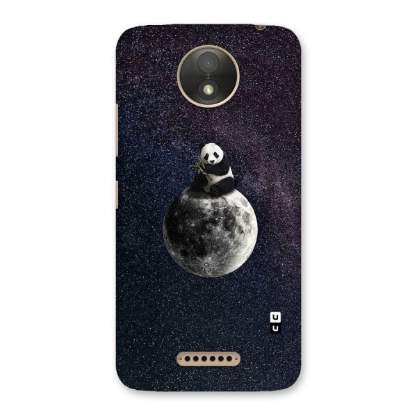 Panda Space Back Case for Moto C Plus