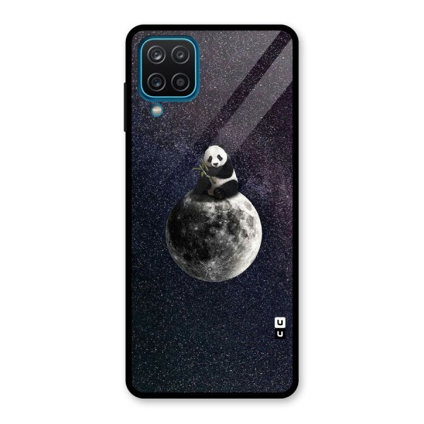 Panda Space Glass Back Case for Galaxy A12