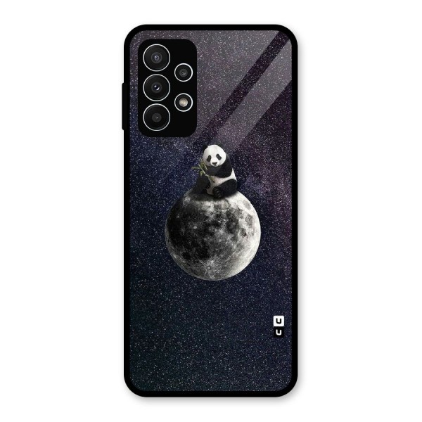 Panda Space Glass Back Case for Galaxy A23