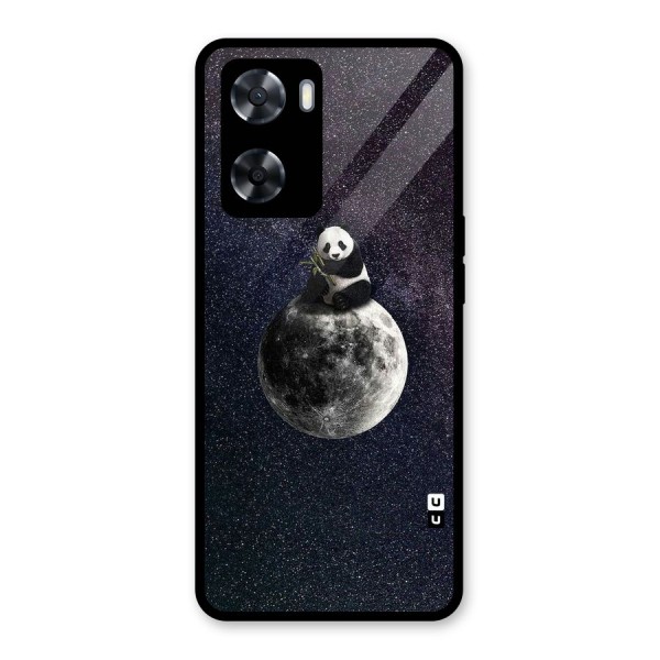 Panda Space Glass Back Case for Oppo A57 2022