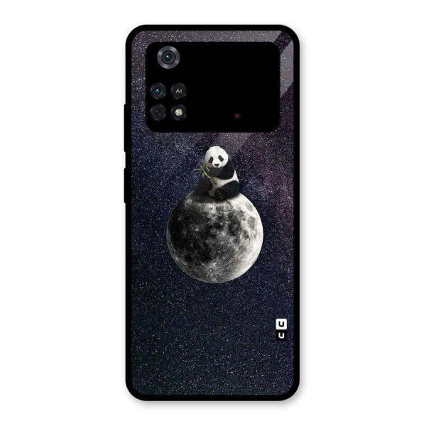 Panda Space Glass Back Case for Poco M4 Pro 4G