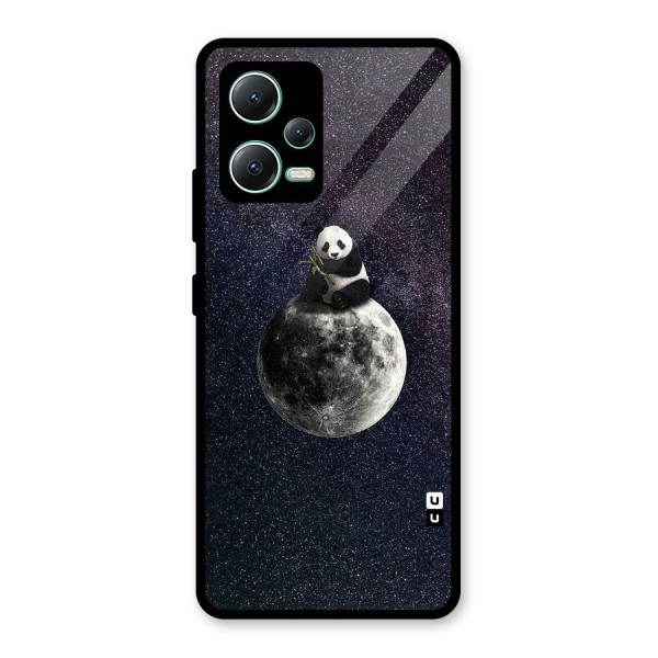 Panda Space Glass Back Case for Redmi Note 12 5G