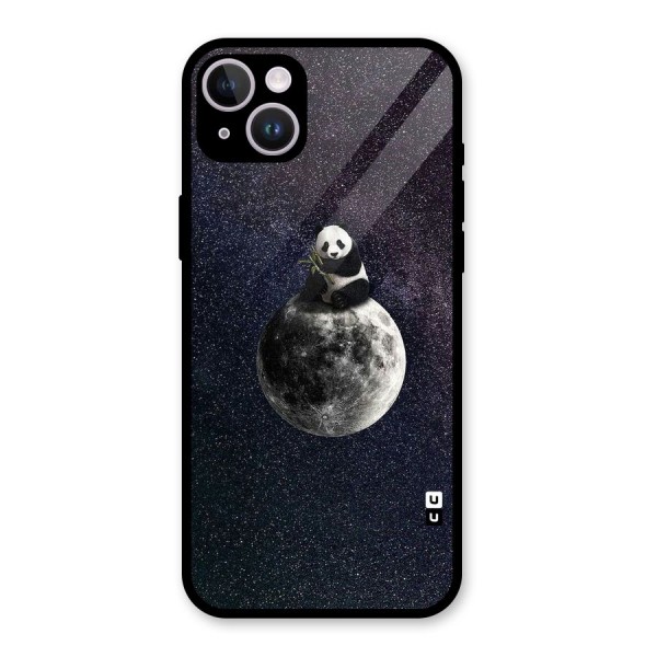 Panda Space Glass Back Case for iPhone 14 Plus