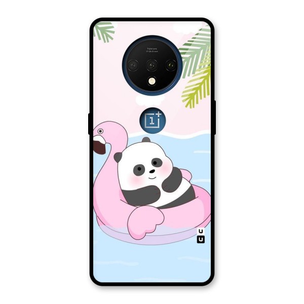 Panda Swim Glass Back Case for OnePlus 7T