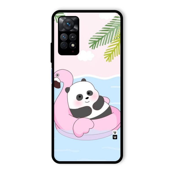 Panda Swim Glass Back Case for Redmi Note 11 Pro