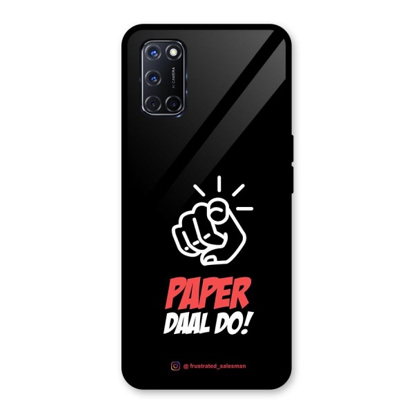 Paper Daal Do Black Glass Back Case for Oppo A52