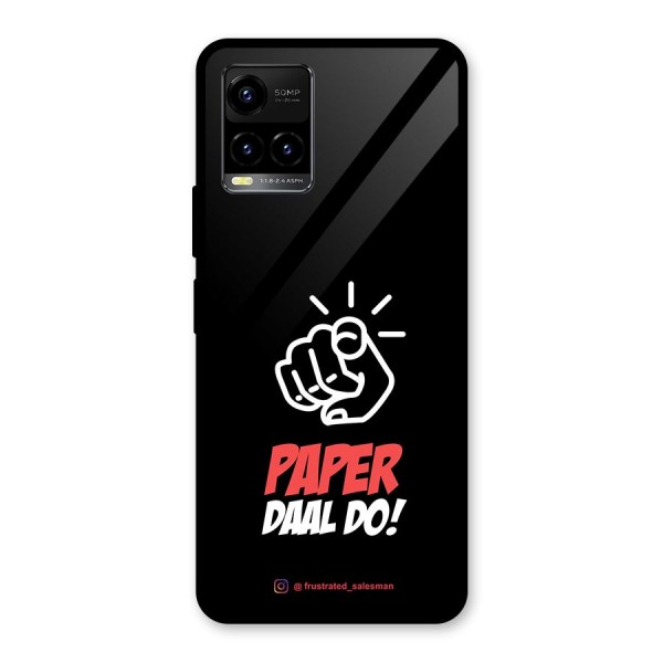 Paper Daal Do Black Glass Back Case for Vivo Y21A