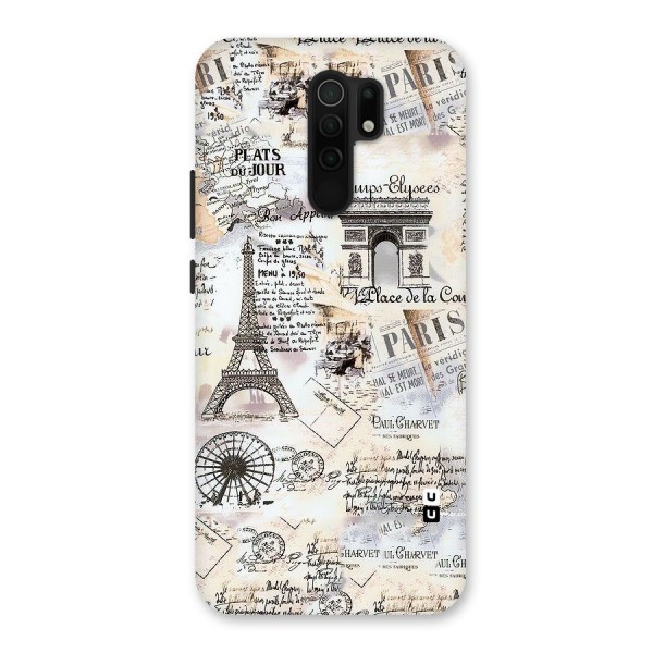 Paris Paper Back Case for Redmi 9 Prime