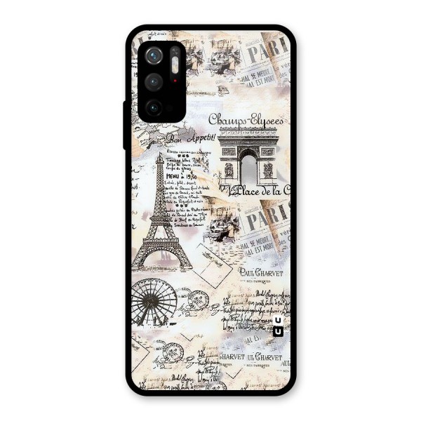 Paris Paper Glass Back Case for Poco M3 Pro 5G