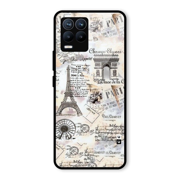 Paris Paper Glass Back Case for Realme 8 Pro