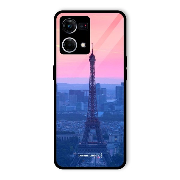 Paris Tower Glass Back Case for Oppo F21 Pro 4G