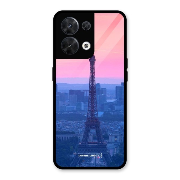 Paris Tower Glass Back Case for Oppo Reno8 5G