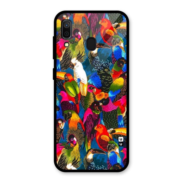 Parrot Art Glass Back Case for Galaxy A30