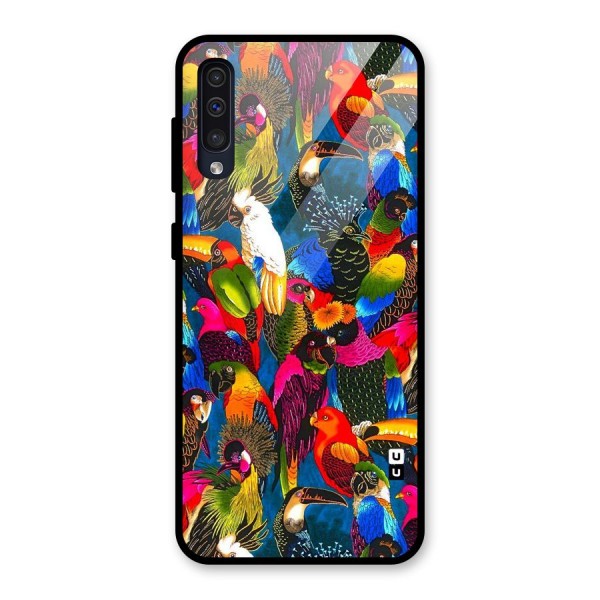 Parrot Art Glass Back Case for Galaxy A50