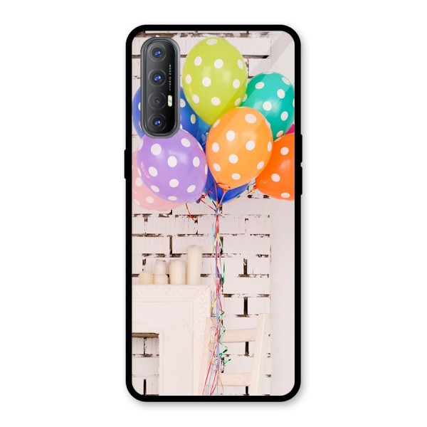 Party Balloons Glass Back Case for Oppo Reno3 Pro