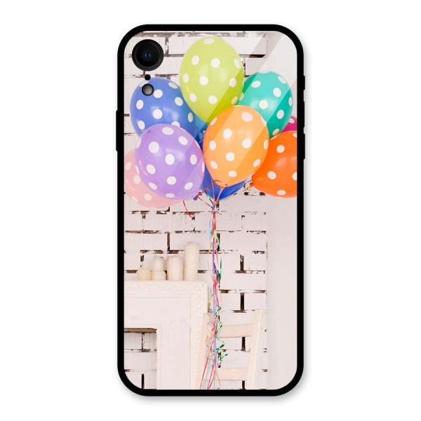 Party Balloons Glass Back Case for XR