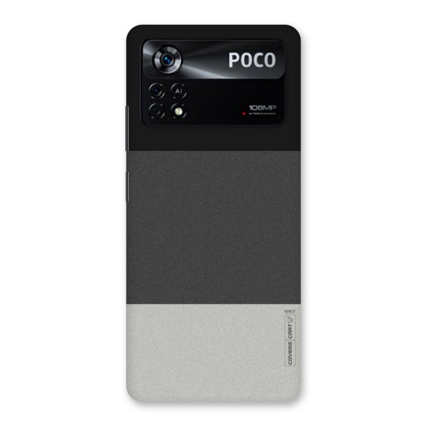 Pastel Black and Grey Back Case for Poco X4 Pro 5G