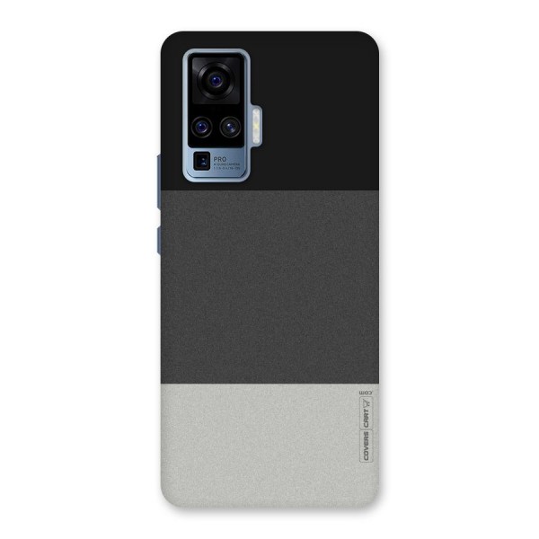 Pastel Black and Grey Back Case for Vivo X50 Pro