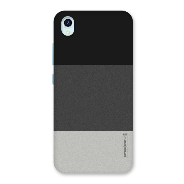 Pastel Black and Grey Back Case for Vivo Y1s